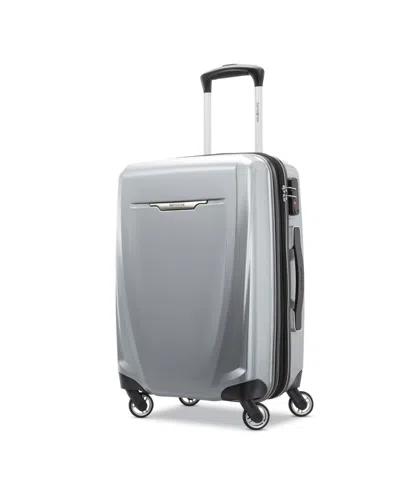 Samsonite Winfield 3 Dlx 20 Spinner Suitcase In Silver