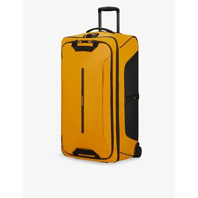 Samsonite Yellow Ecodiver Duffle Two-wheel Recycled-polyester Suitcase 79cm