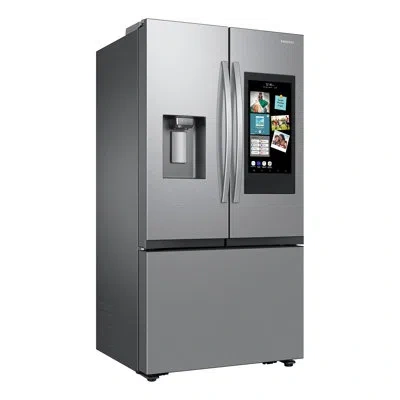 Samsung 25 Cu. Ft. Mega Capacity Counter Depth 3-door French Door Refrigerator With Family Hub In Fingerprint Resistant Stainless Steel