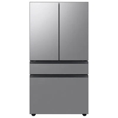 Samsung 29 Cu. Ft. Bespoke 4-door French Door Refrigerator With Inner Beverage Center In Stainless Steel In Fingerprint Resistant Stainless Steel