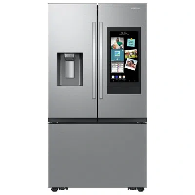 Samsung 30 Cu. Ft. Mega Capacity 3-door French Door Refrigerator With Family Hub™ In Stainless Steel In Fingerprint Resistant Stainless Steel