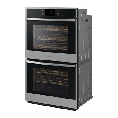 Samsung 30" Double Wall Oven With Steam Cook In Stainless Steel