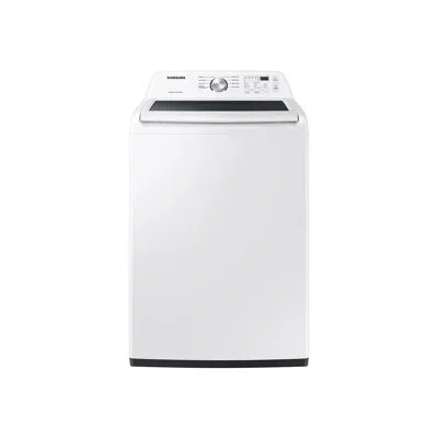 Samsung 4.4 Cu. Ft. Top Load Washer With Activewave Agitator And Soft-close Lid In White