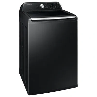 Samsung 4.7 Cu. Ft. Large Capacity Smart Top Load Washer With Active Waterjet In Brushed Black