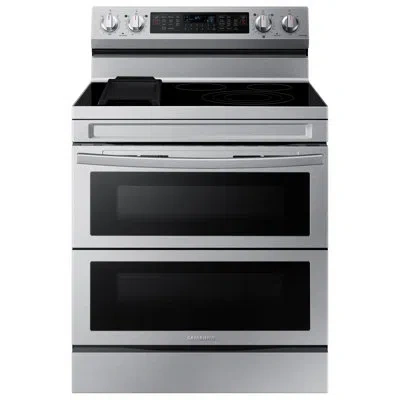 Samsung 6.3 Cu. Ft. Smart Freestanding Electric Range With Flex Duo, No-preheat Air Fry & Griddle In Stainless Steel
