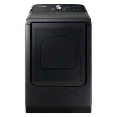 Samsung 7.4 Cu. Ft. Smart Electric Dryer With Steam Sanitize+ In Brushed Black