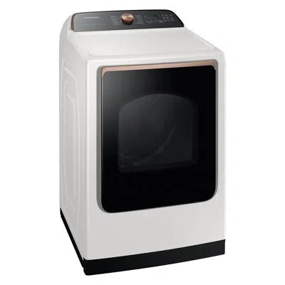 Samsung 7.4 Cu. Ft. Smart Electric Dryer With Steam Sanitize+ In Ivory,black,clear