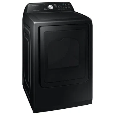 Samsung 7.4 Cubic Feet Smart Natural Gas Dryer In Brushed Black
