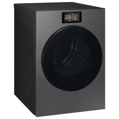 Samsung 7.6 Cu. Ft. Bespoke Ai Ultra Capacity Front Load Gas Dryer With Ai Home And Ai Optidry In Dark Steel