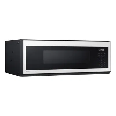 Samsung Bespoke 1.1 Cu.ft. Slim Over The Range Microwave With 550cfm In White Glass