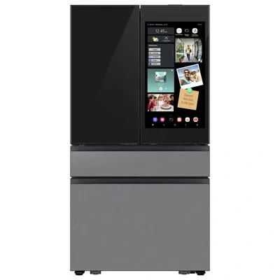 Samsung Bespoke 23 Cu. Ft. Counter Depth 4-door French Door Refrigerator With Ai Family Hub+ & Inner Beverag In Stainless Steel