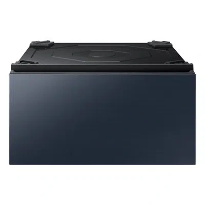 Samsung Bespoke 27" Laundry Pedestal With Storage Drawer In Brushed Navy