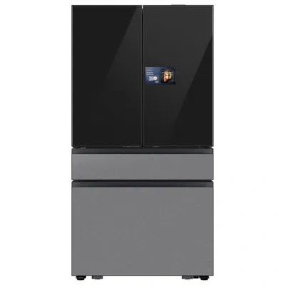 Samsung Bespoke 29 Cu. Ft. 4-door French Door Refrigerator With Ai Home & Ai Vision Inside In Charcoal Glass In Charcoal Glass And Fingerprint Resistant