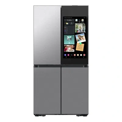Samsung Bespoke 4-door Flex Refrigerator 23 Cu. Ft. With Ai Family Hub+ And Ai Vision Inside In Stainless Steel