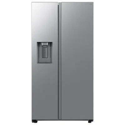 Samsung Bespoke Ai 27 Cu. Ft. Side-by-side Refrigerator With Sphere Ice And External Water And Ice Dispenser In Stainless Steel
