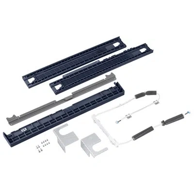 Samsung Bespoke Heat Pump Stacking & Multicontrol Combo Kit In Brushed Navy,white,gray