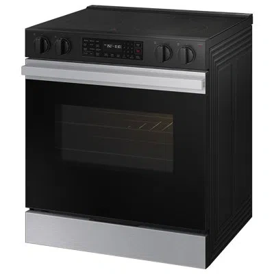 Samsung Bespoke Smart Slide-in Electric Range 6.3 Cu. Ft. With Air Fry And Precision Knobs In Stainless Steel