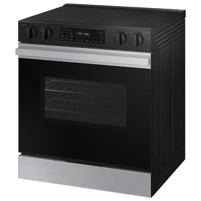 Samsung Bespoke Smart Slide-in Electric Range 6.3 Cu. Ft. With Precision Knobs In Stainless Steel