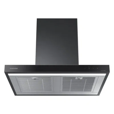 Samsung Bespoke Smart Wall Mount Hood In Clean Deep Charcoal In Stainless Steel