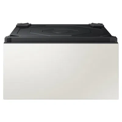 Samsung Bespoke Wide Laundry Pedestal With Storage Drawer In Ivory