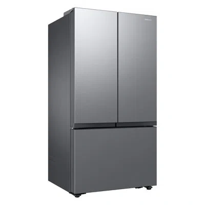 Samsung Large Capacity 3-door French Door 27 Cu. Ft. Counter Depth Refrigerator With Dual Ice Maker In Fingerprint Resistant Stainless Steel