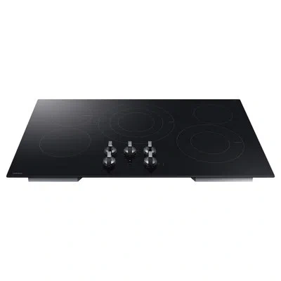 Samsung Sasmung 36" Electric Energy Star Certified Cooktop With Illuminated Knobs And Wi-fi In Black
