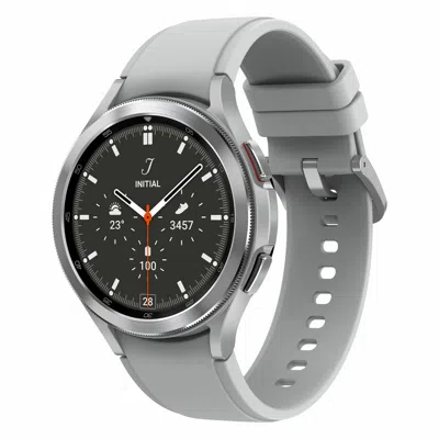 Samsung Smartwatch  Galaxy Watch4 Classic Silver Grey Steel Gbby2 In Gray