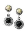 Samuel B. Round Stone Drop Earrings