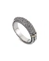 Samuel B. 18k Gold & Sterling Silver Pavé Semiprecious Stone Band Ring