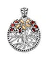 Samuel B. 18k & Silver 0.70 Ct. Tw. Garnet Banyan Tree Pendant