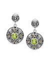 Samuel B. 18k & Silver 0.90 Ct. Tw. Peridot Drop Earrings