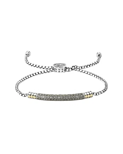 Samuel B. 18k & Silver 0.94 Ct. Tw. White Topaz Bracelet