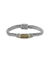 Samuel B. Semiprecious Stone Textured Bangle Bracelet