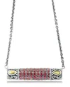 Samuel B. 18k & Silver 1.08 Ct. Tw. Garnet Bangle Bracelet