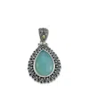 Samuel B. 18k & Silver 11.70 Ct. Tw. Agate Pendant
