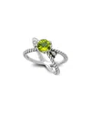 Samuel B. 18k & Silver 1.20 Ct. Tw. Peridot X Ring In Peridot Green