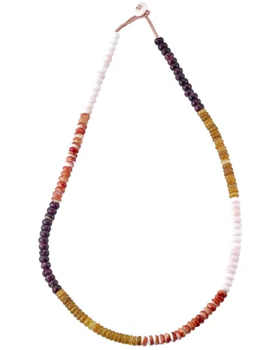 Samuel B. 18k & Silver 140.00 Ct. Tw. Multi Stone Necklace In Pattern