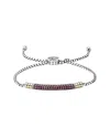 Samuel B. 18k & Silver 1.41 Ct. Tw. Ruby Bracelet In Multi