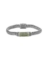 Samuel B. Semiprecious Stone Textured Bangle Bracelet