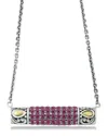 Samuel B. 18k & Silver 1.62 Ct. Tw. Ruby Necklace