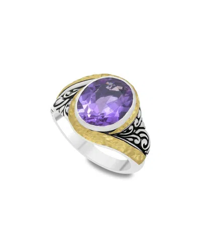 Samuel B. Samuel B 18k & Silver 2.33 Ct. Tw. Amethyst Ring