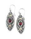 Samuel B. 18k & Silver 2.00 Ct. Tw. Garnet Earrings In Red