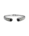 Samuel B. 18k & Silver 3.90 Ct. Tw. Onyx Bangle Bracelet