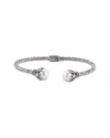 Samuel B. 18k & Silver 8-9mm Pearl Bangle