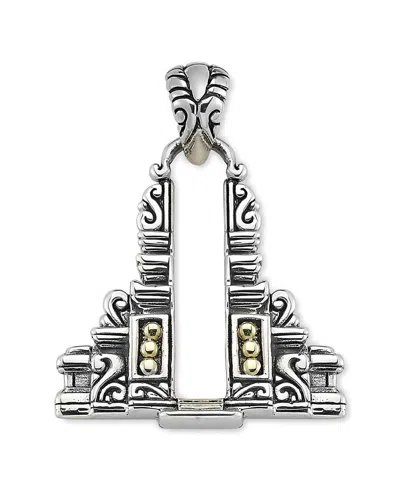 Samuel B. 18k & Silver Bali Temple Pendant In Metallic