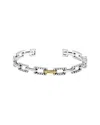 Samuel B. 18k & Silver Bangle In Metallic