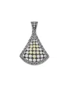 Samuel B. 18k & Silver Beaded Pendant Pendant