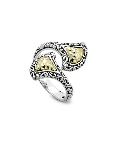 SAMUEL B. SAMUEL B. 18K & SILVER BYPASS RING