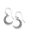Samuel B. 18k & Silver Crescent Moon Earrings