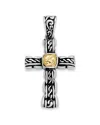 Samuel B. 18k & Silver Cross Pendant